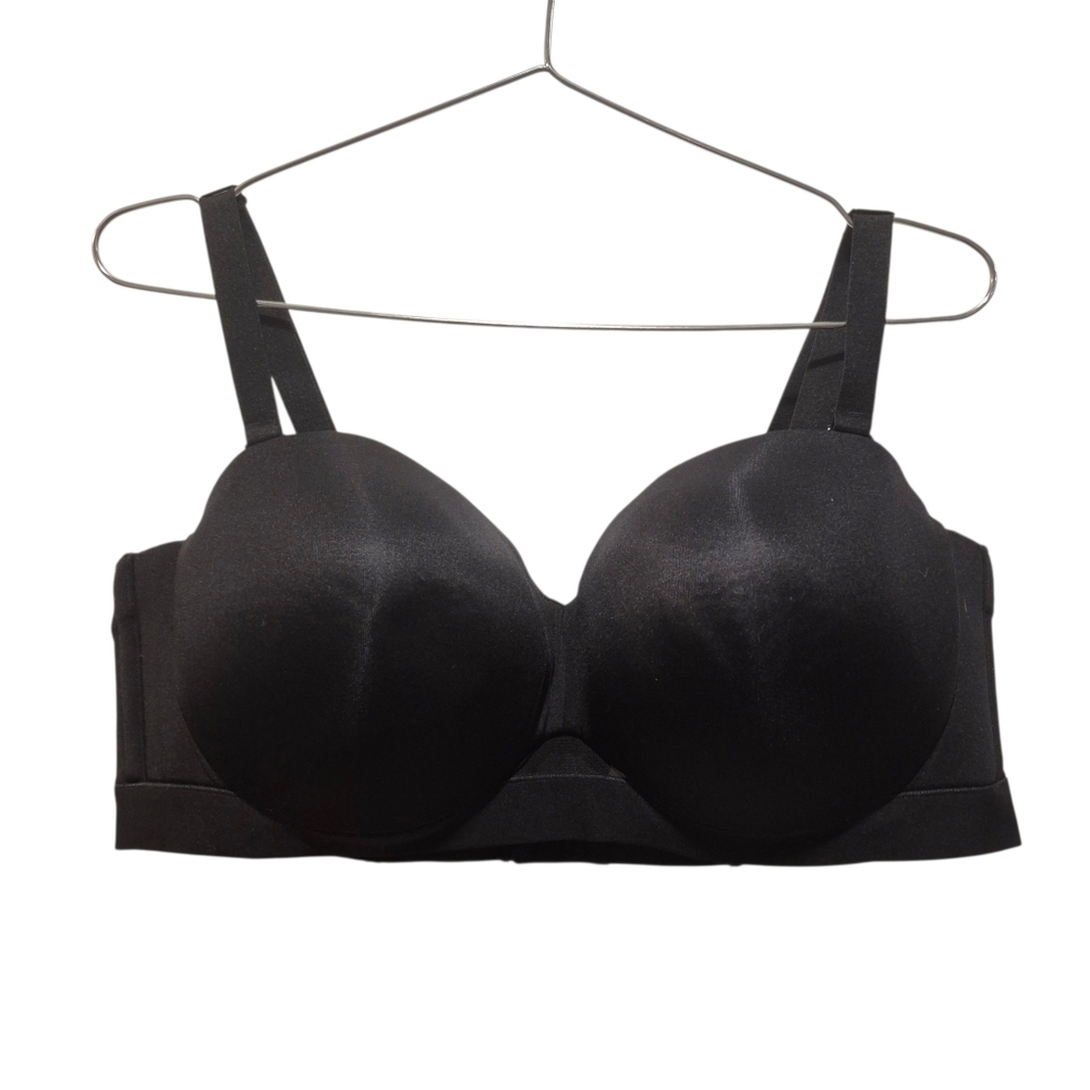 Cacique Comfort Bliss Size 44D Black Bra Wireless Lane Bryant Strapless Option
